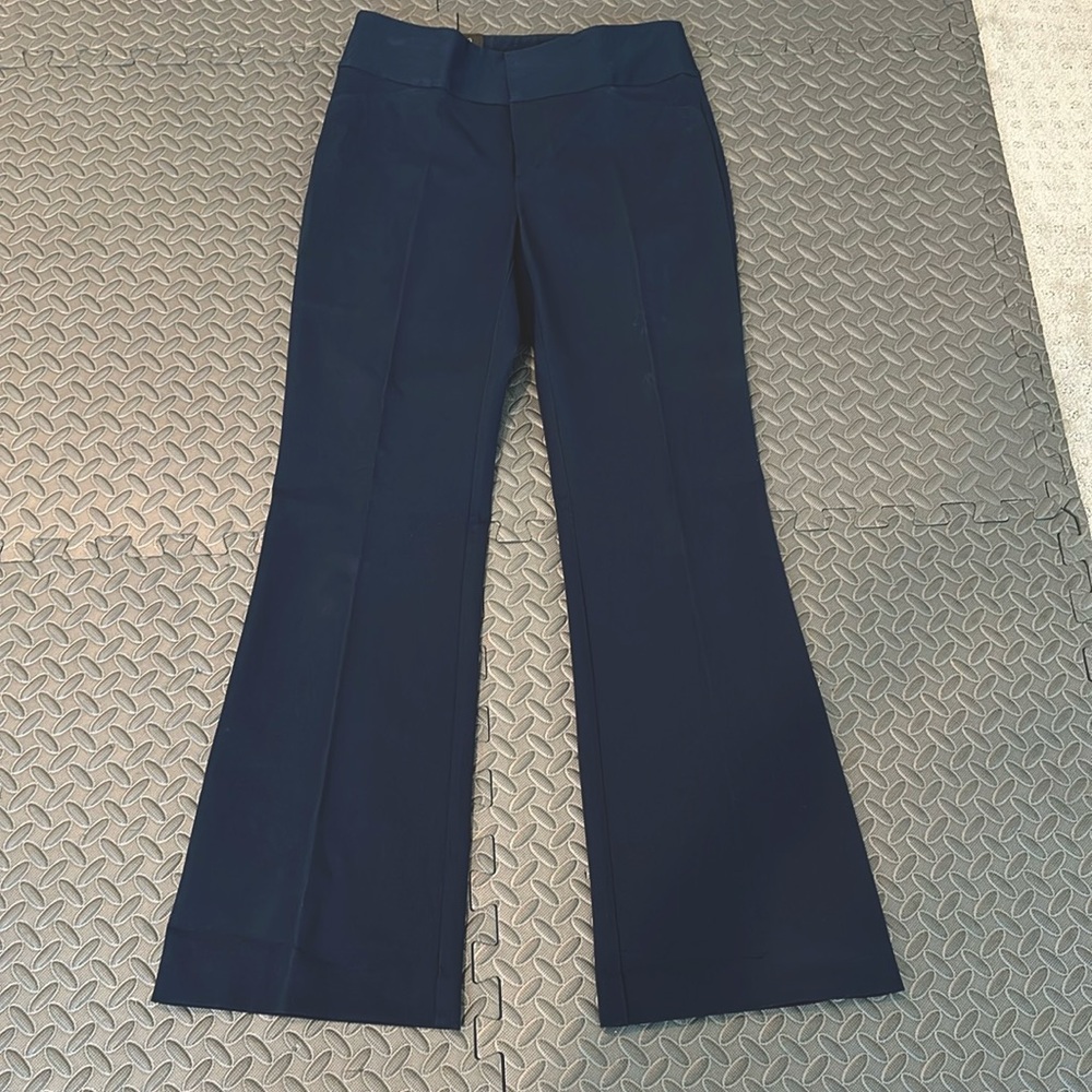 (NWT) INC Navy Wide Leg Pants, Regular Fit Size 8